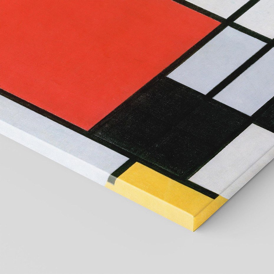 Obraz na płótnie 60x60 - "Composition with Red, Yellow, Blue, and Black" (1921), Piet Mondrian - Reprodukcja - reprodukcja, obraz na płótnie