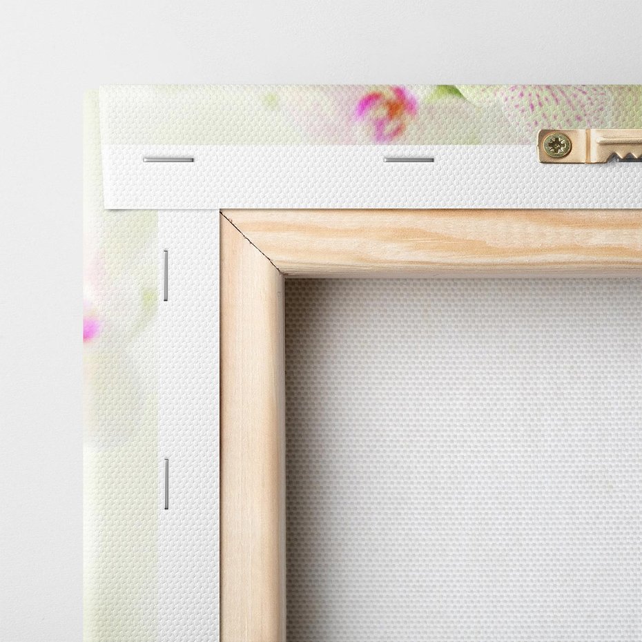 Obraz na płótnie 80x80 - Orchidea w Spa - orchidea, kwiaty