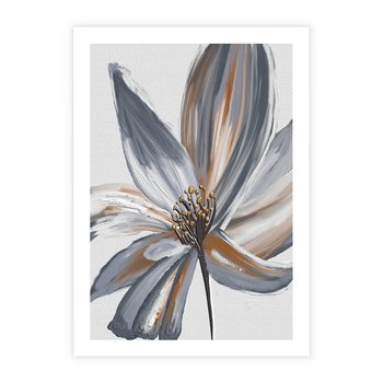 Plakat bez ramy 21x30 - Olejne kwiaty - wyraz emocji - kwiaty, malowane