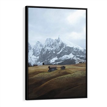 Obraz w ramie 70x100 - Odkryj Ich Urok - góry, skandynawia - rama czarna