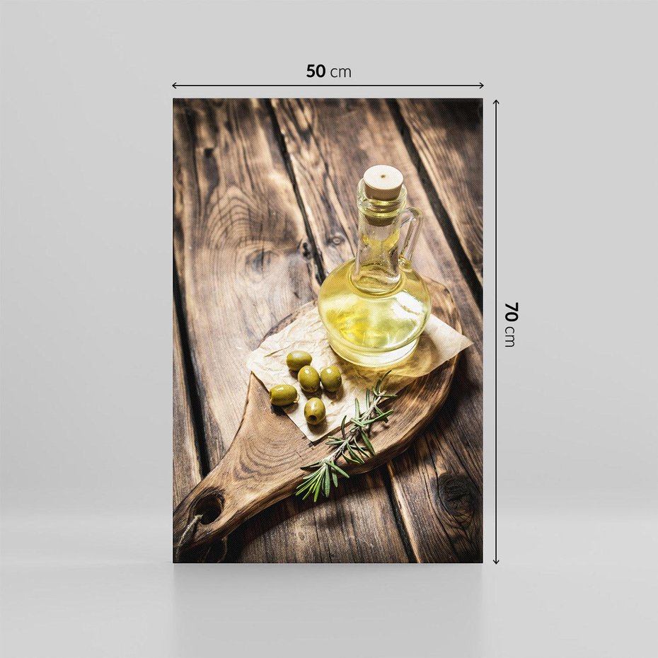 Obraz na płótnie 50x70 - Oliwki w restauracji - oliwa, oliwki