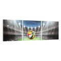 Obraz na płótnie 90x30 - Piłka nożna na stadionie: Pasja sportu - stadion, piłka