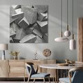 Obraz na płótnie 80x80 - Abstrakcja w Trzech Wymiarach - 3D, abstrakcja