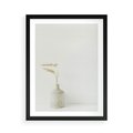 Plakat w ramie 50x70 - Sztuka Prostoty - minimalistyczny wazon, źdźbła traw - rama czarna
