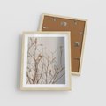 Plakat w ramie 40x50 - Boho gałązki suche - gałązki, suche - rama drewno