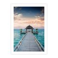 Plakat bez ramy 40x50 - Morski Pomost - morze, pomost