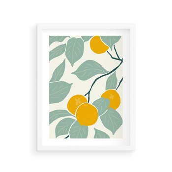 Plakat w ramie 30x40 - Wewnętrzna Melodia - plakat, nowoczesna sztuka - rama biała