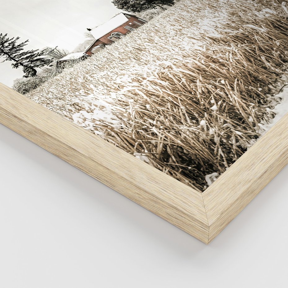 Zestaw obrazy w ramie 30x40 galeria - Rustykalny, tryptyk, klamka, kłódka, domek - rama drewno