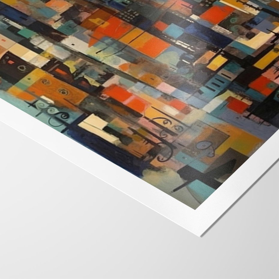 Plakat bez ramy 50x70 - Zaklęte Odbicia Nienormalności - styl mid century, nowoczesna sztuka