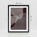 Plakat w ramie 30x40 - Obce Odcienie - mroczny plakat, nowoczesne wnętrza - rama czarna