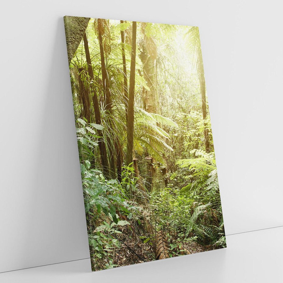 Obraz na płótnie 80x120 - Uroczysty Las Drzew - las, drzewa