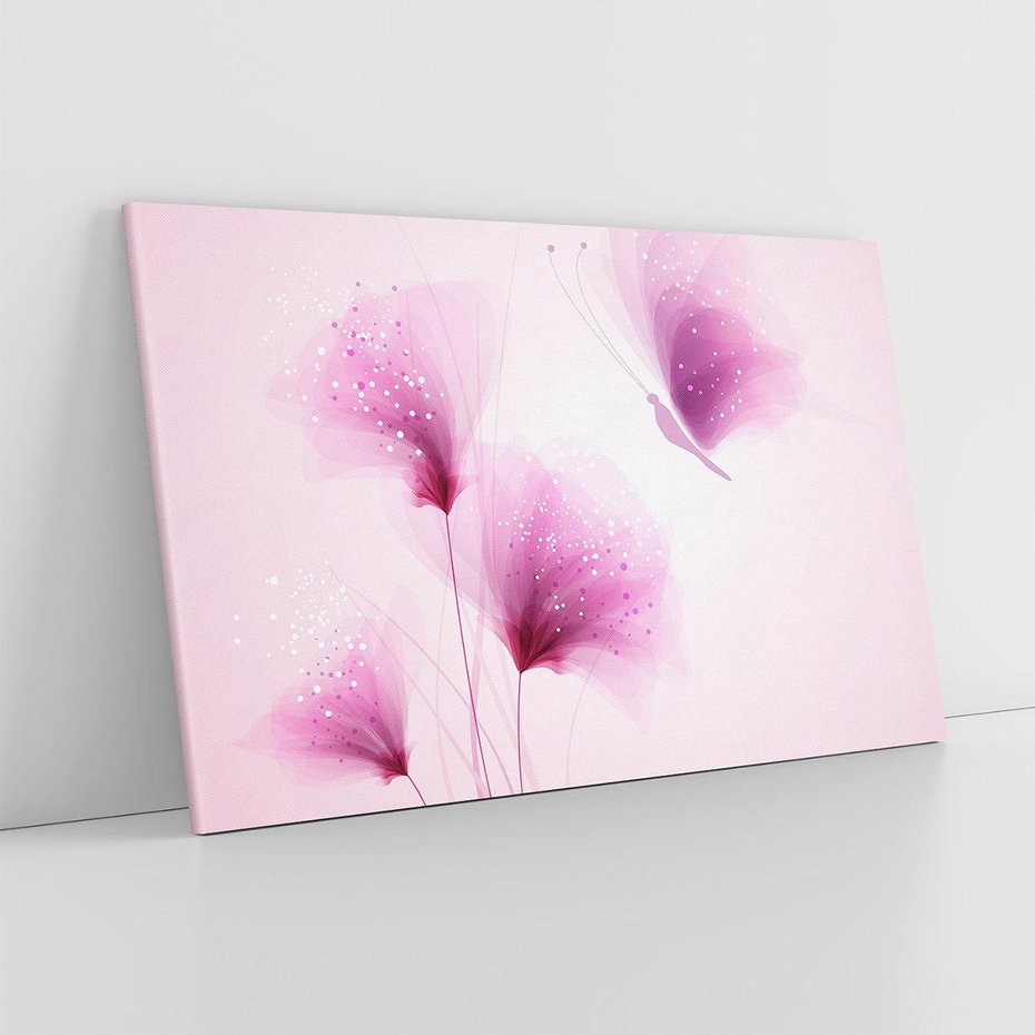 Obraz na płótnie 70x50 - Akwarelowe Kwiaty w Pastelach - kwiaty, akwarelowe