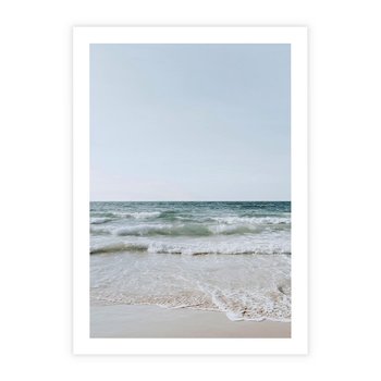 Plakat bez ramy 50x70 - Spokój nad Brzegiem - plaża, morze