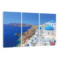 Obraz na płótnie 120x80 - Santorini i Morze Błękitów - Grecja, Santorini