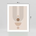 Plakat bez ramy 40x50 - Strukturalne Kształty Postępu - boho plakat, minimalizm