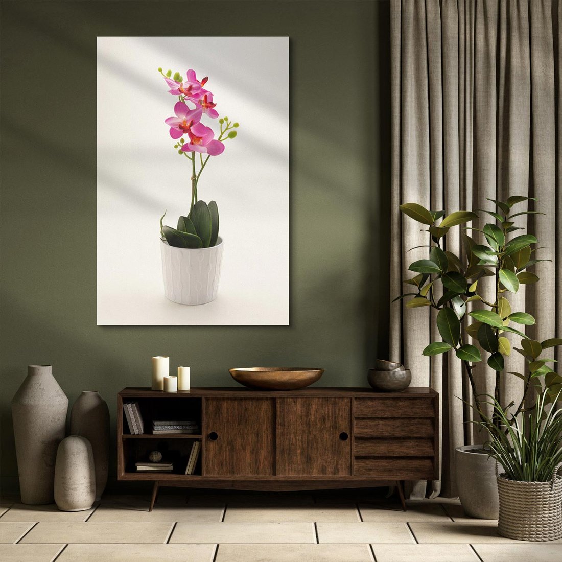 Obraz na płótnie 50x70 - Delikatność storczyka orchidei - storczyk, orchidea