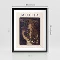 Plakat w ramie 40x50 - Reprodukcja A.Mucha - Mucha, plakat z reprodukcją - rama czarna