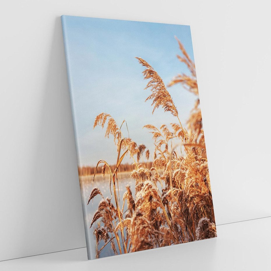 Obraz na płótnie 70x100 - Wyraz Stylu - trawy, boho