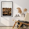 Plakat bez ramy 30x40 - Krajobraz W Naturze: Beże i Brązy - suche krzewy, natura