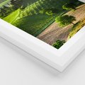 Plakat w ramie 40x50 - Prowansja: malownicze winnice w kraju Włoch - Prowansja, Włochy - rama biała
