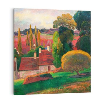 Obraz na płótnie 40x40 - Farma w Bretanii - Reprodukcja - reprodukcja, obraz na płótnie