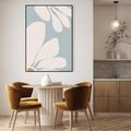 Obraz w ramie 50x70 - Pastelowe Marzenia Kwiatów - kwiaty, nowoczesne i minimalistyczne - rama czarna