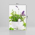 Obraz na płótnie 70x100 - Kwiaty i zioła w restauracji - kwiaty, zioła