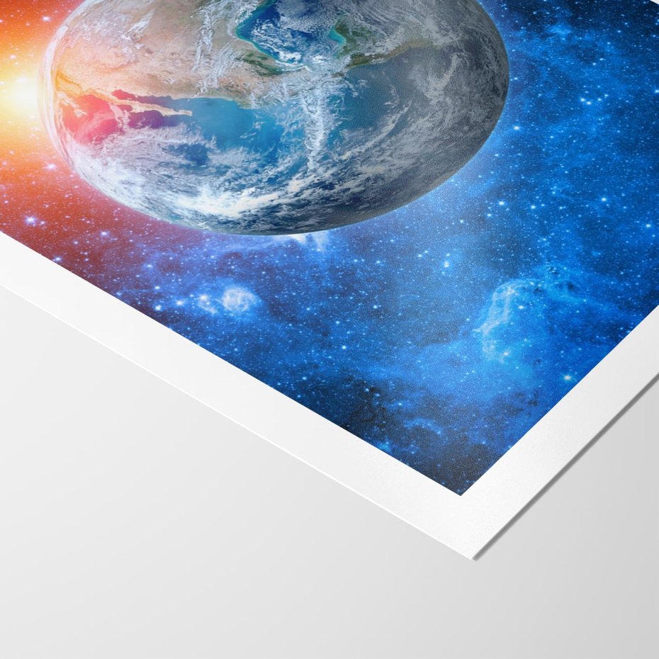 Plakat bez ramy 30x40 - Planeta w nieskończoności - ziemia, kosmos