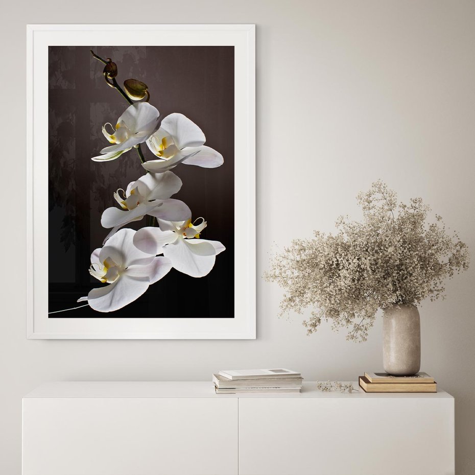 Plakat bez ramy 21x30 - SPA: harmonia z kwiatami - spa, kwiaty