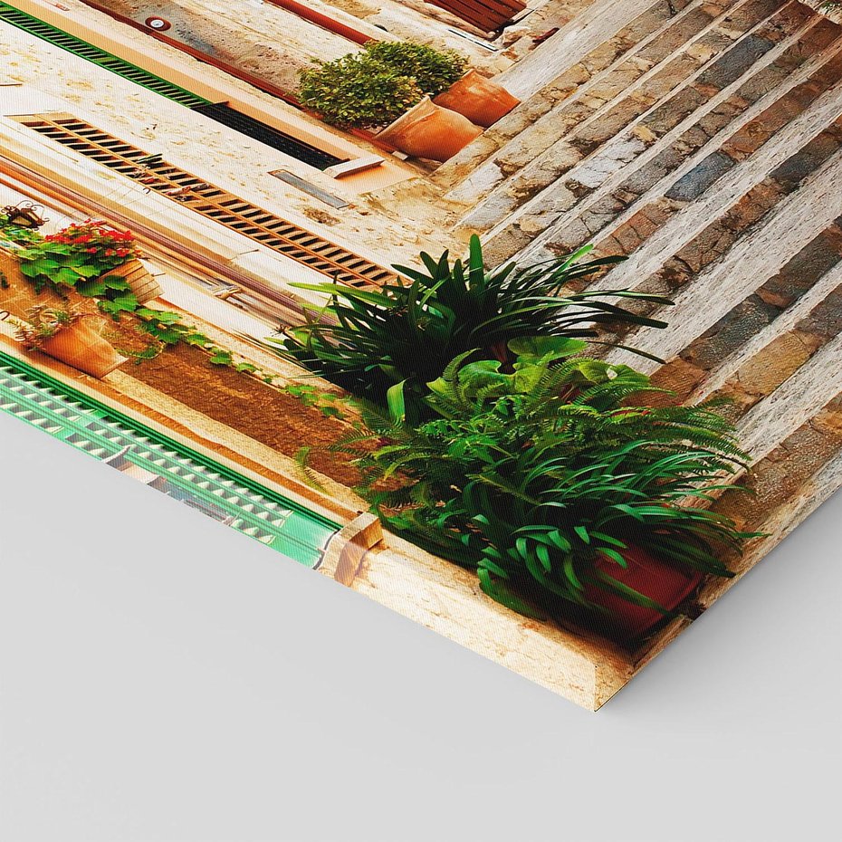 Obraz na płótnie 50x50 - Uroczysta perspektywa uliczki - uliczka, perspektywa