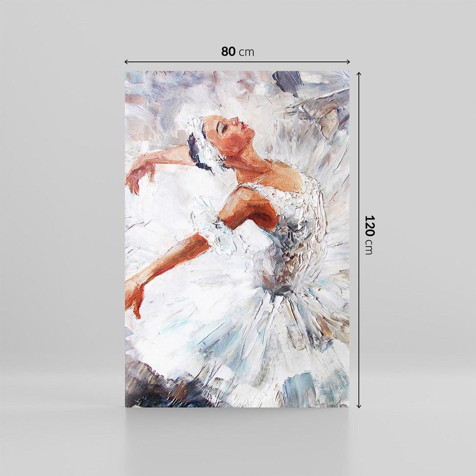 Obraz na płótnie 80x120 - Baletowa Sztuka - balet, sztuka