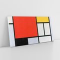 Obraz na płótnie 100x50 - "Composition with Red, Yellow, Blue, and Black" (1921), Piet Mondrian - Reprodukcja - reprodukcja, obraz na płótnie