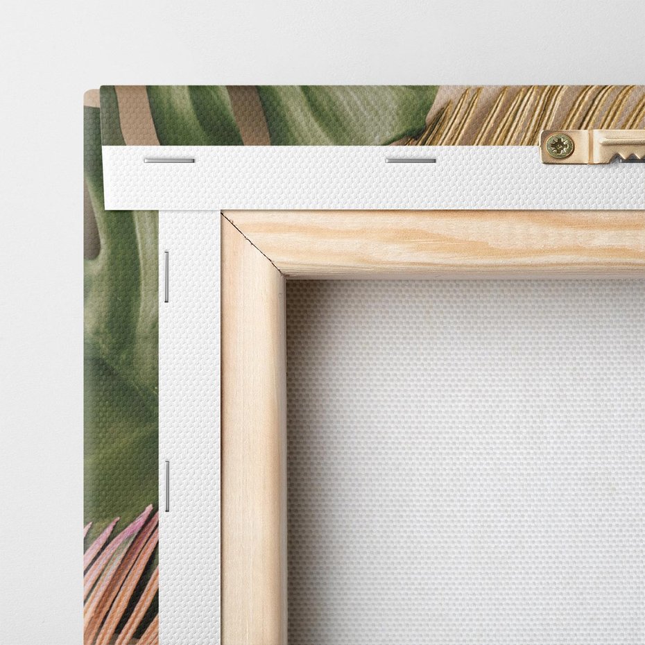 Obraz na płótnie 50x50 - Monstera Liście Kwiat - monstera, liście