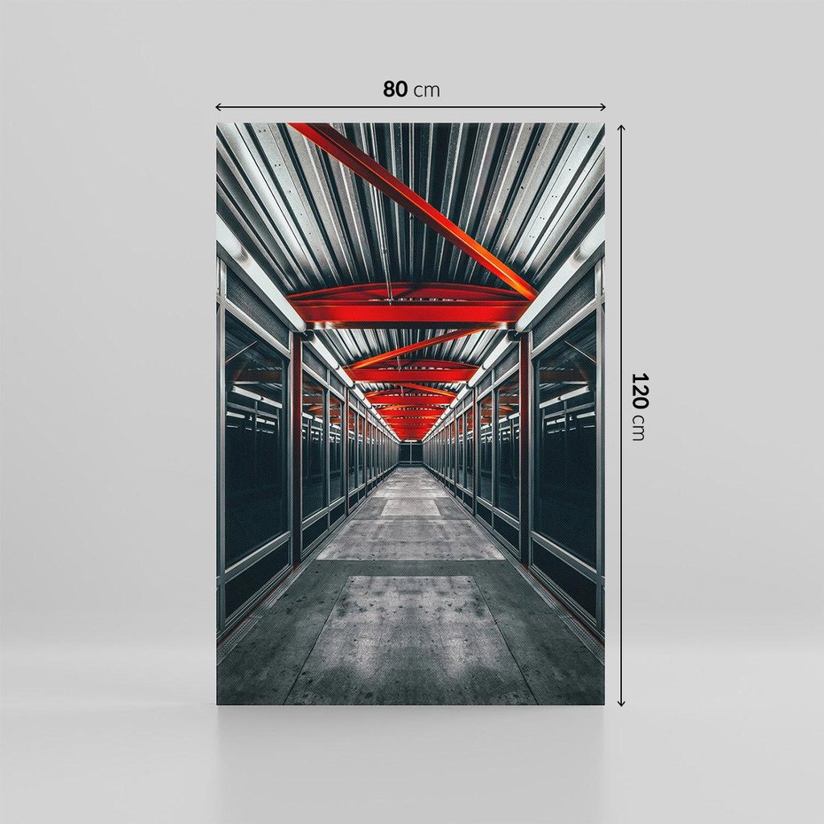 Obraz na płótnie 80x120 - Nieskończoność Przestrzeni - korytarz, perspektywa