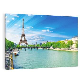 Obraz na płótnie 70x50 - Romantyczne spotkanie - Paryż, Wieża