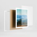 Plakat w ramie 40x50 - Malowniczy Pejzaż - pustynia, pejzaż - rama biała
