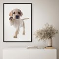 Plakat bez ramy 50x70 - Szczeniak pełen radości - piesek, szczeniak