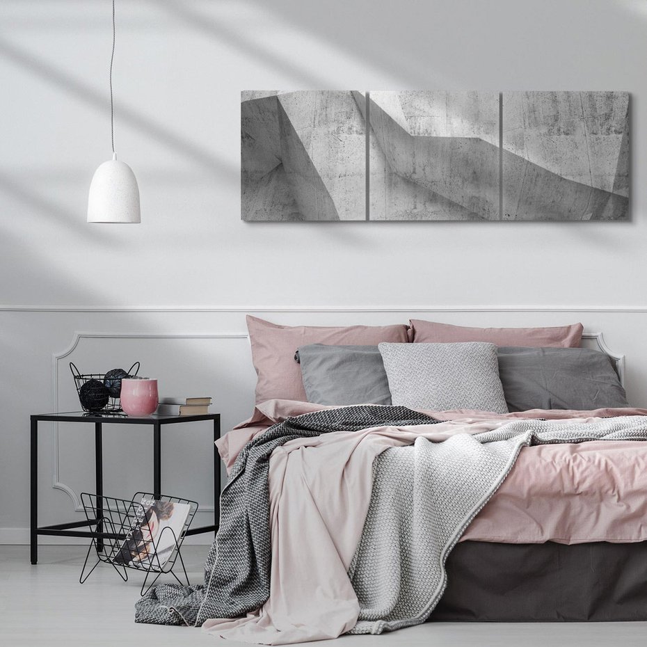 Obraz na płótnie 120x40 - Geometryczna harmonia sztuki - geometria, sztuka