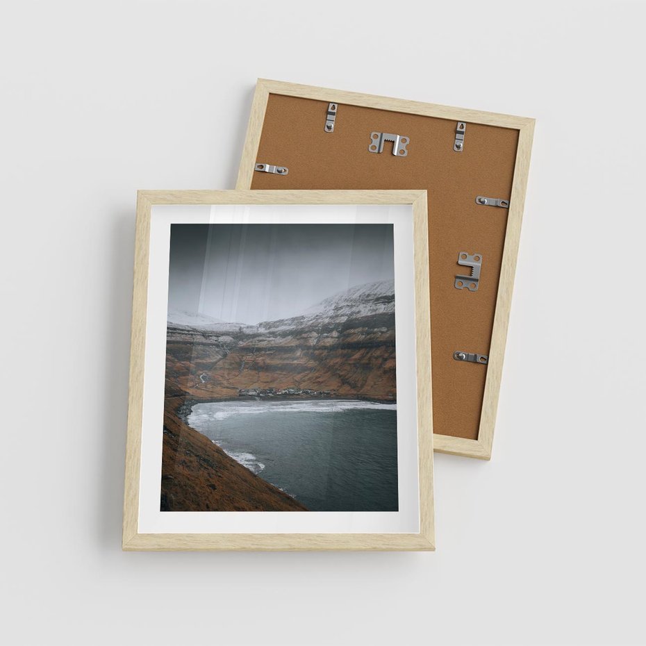 Plakat w ramie 40x50 - Spektakularna Przyroda - fiordy, Norwegia - rama drewno