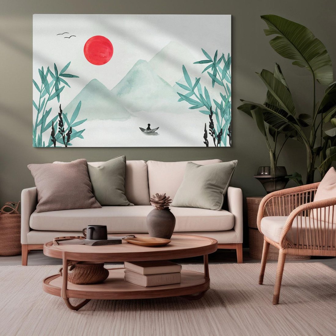 Obraz na płótnie 120x80 - Zaklęte Wzgórza - krajobraz, japonia