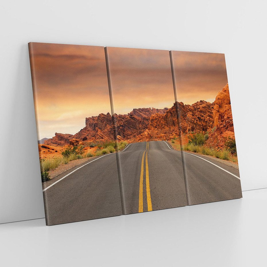 Obraz na płótnie 120x80 - Górska droga między skałami - droga, góry