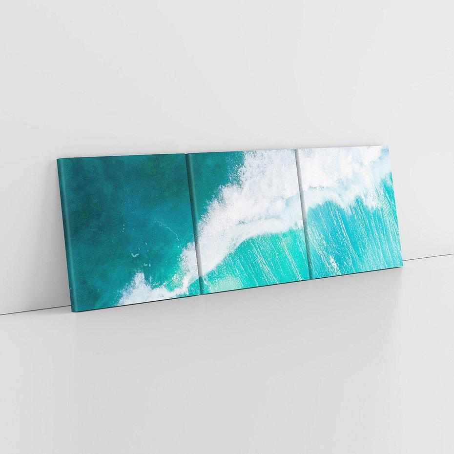 Obraz na płótnie 120x40 - Siła i Spokój - morze, ocean