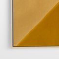 Obraz w ramie 70x100 - Harmonia migoczących ognisk - intensywne ciepłe kolory, słoneczny żółty - rama drewno