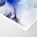Plakat bez ramy 30x40 - Graficzna magia kobiecej twarzy - grafika, kobieta