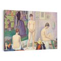 Obraz na płótnie 100x70 - "Modelki" (ok. 1886–1888) Georges Seurat - Reprodukcja - reprodukcja, obraz na płótnie