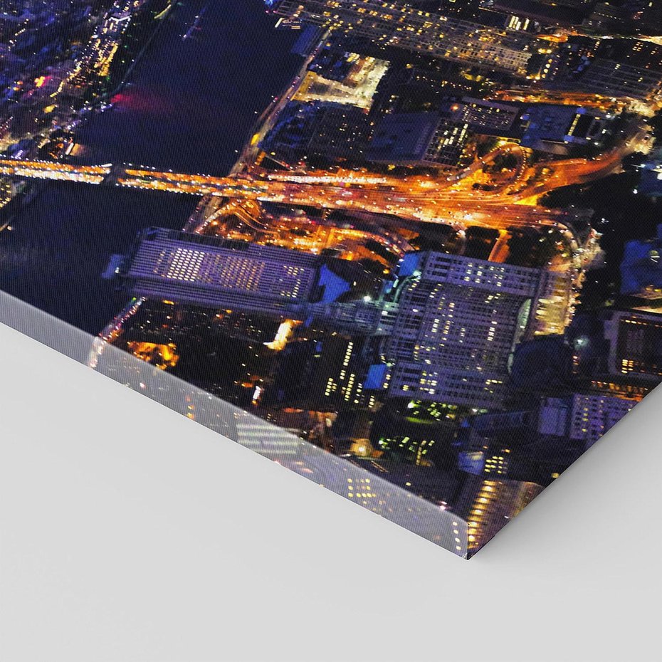 Obraz na płótnie 100x50 - Nocne miasto w USA: Niezwykłe światła - miasto, noc