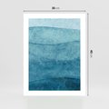 Plakat bez ramy 30x40 - Kolorowe fale akwareli - akwarela, fale