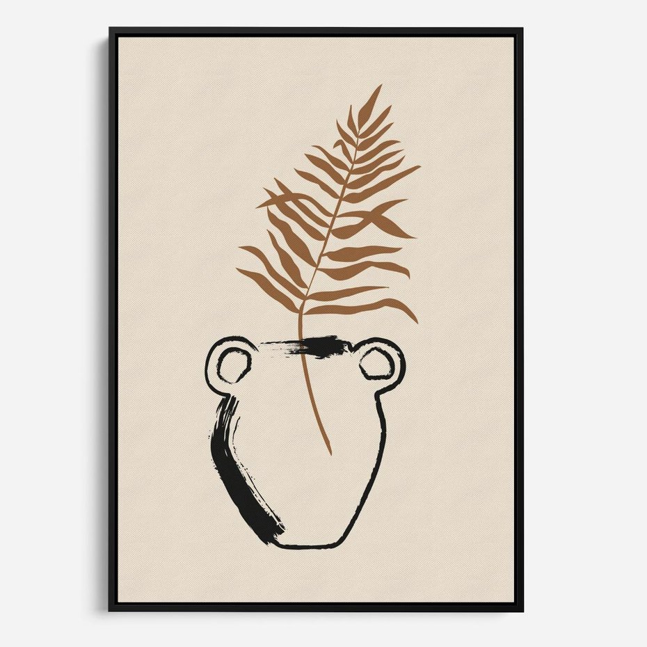 Obraz w ramie 70x100 - Wewnętrzne Opowieści - boho, nowoczesna sztuka - rama czarna