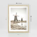 Plakat w ramie 30x40 - Wiejskie Młyny: Rustykalna Fotografia - młyny, rustykalna fotografia - rama drewno
