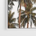 Obraz w ramie 50x70 - Palmy - tęsknota za Hawajami - palmy, Hawaje - rama biała